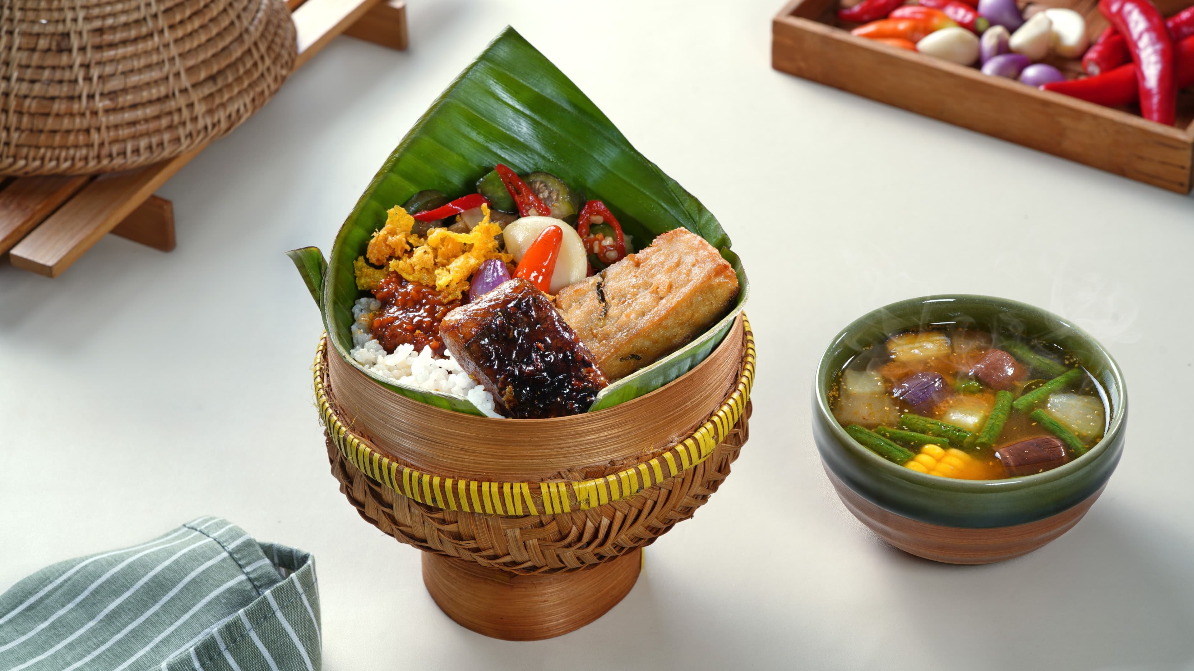 Nasi Bakul Kakap Bakar Madu